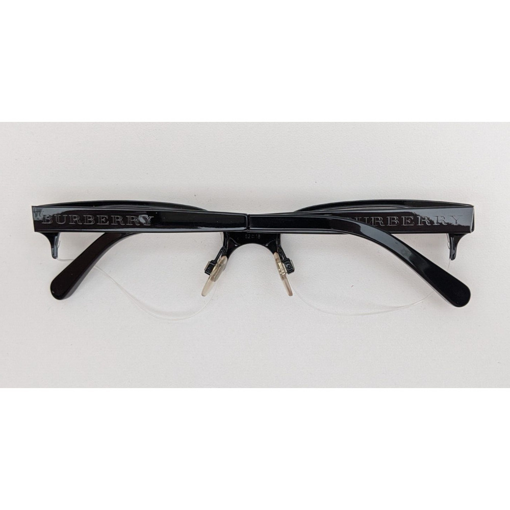 🕶️Made in Italy! Burberry B1253 1180 Eyeglasses 52/18 140 /KAE418🕶️​ - Picture 2 of 9
